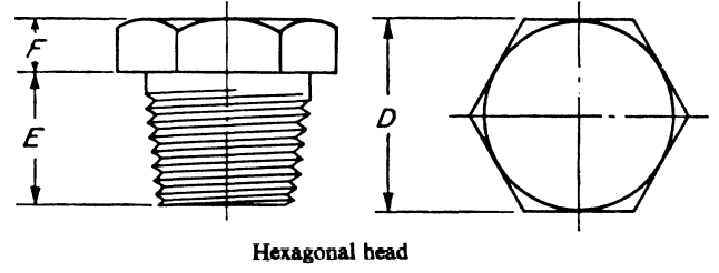 Screwed Hex Head Plug